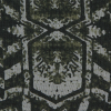 Rifle Green Tribal Printed Silk Chiffon - Detail | Mood Fabrics
