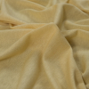 Yellow Heathered Cotton Jersey - Detail | Mood Fabrics
