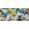 Roberto Cavalli Multi-Color Floral Print on a White Jersey - Full | Mood Fabrics