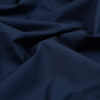 Ink Blue Stretch Cotton Poplin - Detail | Mood Fabrics