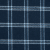Blue and White Plaid Cotton Flannel - Detail | Mood Fabrics
