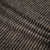 Beige and Black Striped Sweater Knit - Folded | Mood Fabrics