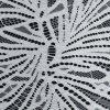 White Nylon Scallop-Edged Lace Panel - Detail | Mood Fabrics