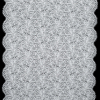White Nylon Scallop-Edged Lace Panel - Full | Mood Fabrics