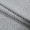 Heathered Light Gray Tubular Bamboo Rib Knit - Folded | Mood Fabrics