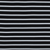 Black and White Striped Bamboo Jersey | Mood Fabrics