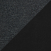 Dark Charcoal Performance Wool Knit with a Black Fleece Backing | Mood Fabrics