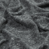 Heather Charcoal Linen and Polyester Knit - Detail | Mood Fabrics