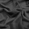 Black Linen and Polyester Knit - Detail | Mood Fabrics