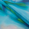 Italian Blue Tropical Printed Cotton Voile - Folded | Mood Fabrics