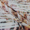 Italian Yellow Abstract Animal Printed Cotton Voile - Folded | Mood Fabrics