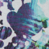 Italian Blue and Purple Abstract Printed Circles on a Cotton Voile - Detail | Mood Fabrics