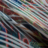 Italian Multicolor Abstract Crinkled Chiffon - Folded | Mood Fabrics