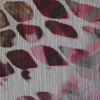 Italian Pink and Yellow Abstract Crinkled Chiffon - Detail | Mood Fabrics