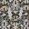 Italian Yellow Butterfly Printed Cotton Voile - Detail | Mood Fabrics