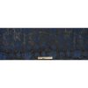 Metallic Navy on Black Floral Brocade - Full | Mood Fabrics