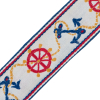 Nautical Jacquard Ribbon - 1.75 - Detail | Mood Fabrics