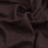 Italian Chocolate Solid Linen Knit - Detail | Mood Fabrics