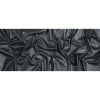 Italian Black Stretch Denim with Metallic Silver Laminate - Full | Mood Fabrics
