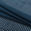 Italian Blue Square Perforated Faux Suede - Folded | Mood Fabrics