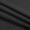 Italian Black Cotton Swiss Dot - Folded | Mood Fabrics