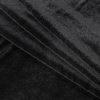 Black Stretch Velour - Folded | Mood Fabrics