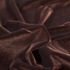 Chocolate Stretch Velour - Detail | Mood Fabrics
