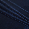 Navy Stretch Velour - Folded | Mood Fabrics