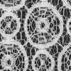 White Geometric Crochet Lace - Detail | Mood Fabrics