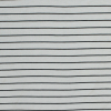 Ivory and Black Pencil Striped Jersey | Mood Fabrics