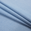 Blue Sky Striped Cotton Chambray - Folded | Mood Fabrics