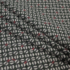 Italian Green and Pink Geometric Sweater Knit - Folded | Mood Fabrics