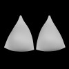 White Triangle Bra Cup - Size 10 | Mood Fabrics