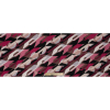 Italian Pink and Brown Geometric Jersey - Full | Mood Fabrics