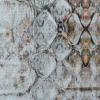 Italian Beige Python Printed Stretch Cotton Woven - Detail | Mood Fabrics