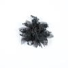 Black Organza and Lace Flower Pin - 4 x 4 | Mood Fabrics