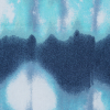 Italian Blue Abstract Cotton Poplin Print - Detail | Mood Fabrics