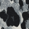 Italian Gray Leopard Printed French Terry - Detail | Mood Fabrics
