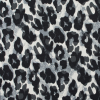 Italian Gray Leopard Printed French Terry | Mood Fabrics