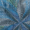 Italian Blue Tropical Digitally Printed Canvas - Detail | Mood Fabrics