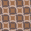 Italian Mustard and Beige Geometric Stretch Polyester - Detail | Mood Fabrics