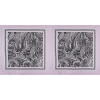 Lilac and Brown Paisley Border Printed Panel - Full | Mood Fabrics