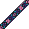 Pink and Purple Geometric Jacquard Ribbon - 2 | Mood Fabrics
