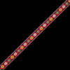 Red German Jacquard Ribbon - 0.625 | Mood Fabrics