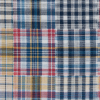 Red, Blue and Yellow Cotton Madras - Detail | Mood Fabrics