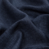 Indigo Denim Blue Sheer Linen Woven - Detail | Mood Fabrics