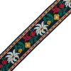 Red, Yellow and Green German Jacquard Ribbon - 1.25 - Detail | Mood Fabrics