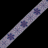 Purple Floral Jacquard Ribbon - 2 | Mood Fabrics
