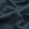 Navy and Teal Heathered Wool Coating - Detail | Mood Fabrics
