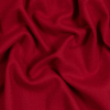True Red Brushed Wool Twill Coating | Mood Fabrics